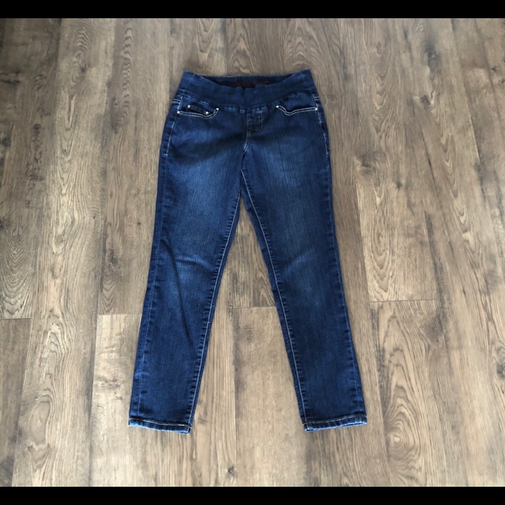 JAG JEANS pull on slim fit dark wash jeans
